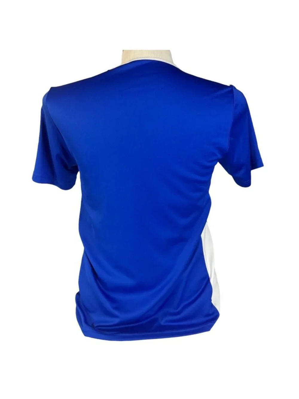 Adidas Shirt Mens Small Blue Soccer Short Sleeves Activewear